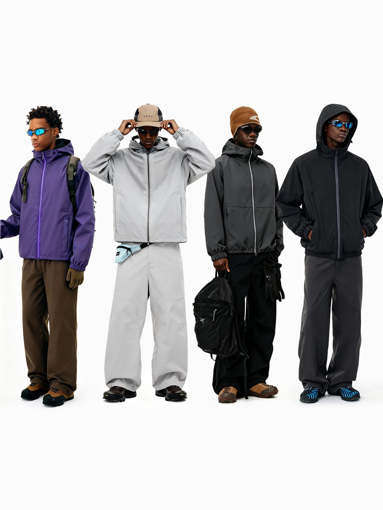 Waterproof & Windproof Outdoor Hardshell Jacket | Multi-Color Functional Shell