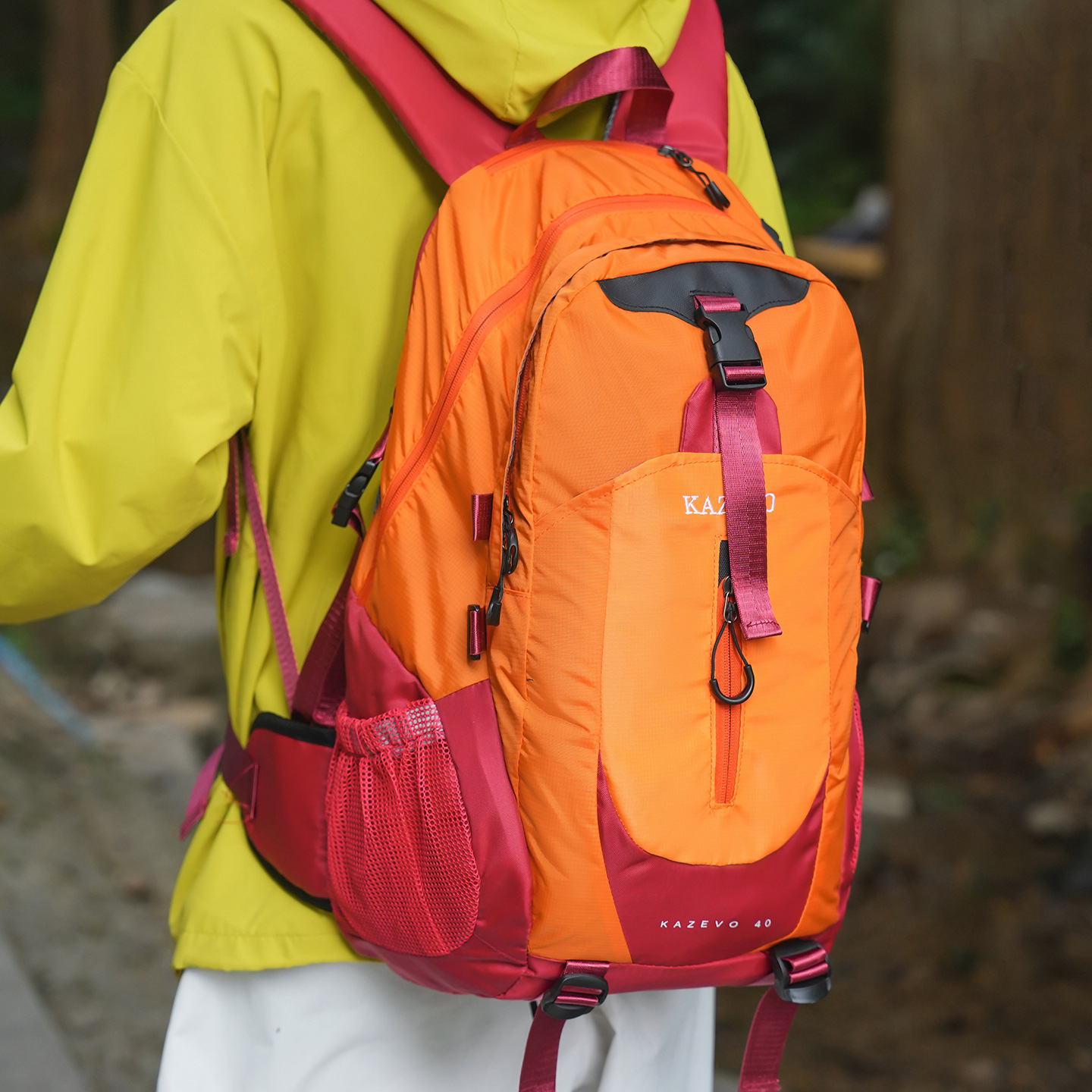 KAZEVO 40L Water-Resistant Hiking Backpack | Ergonomic Daypack for Couples
